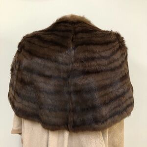 Vintage Rabbit Stole 
Great for Winter Wedding party